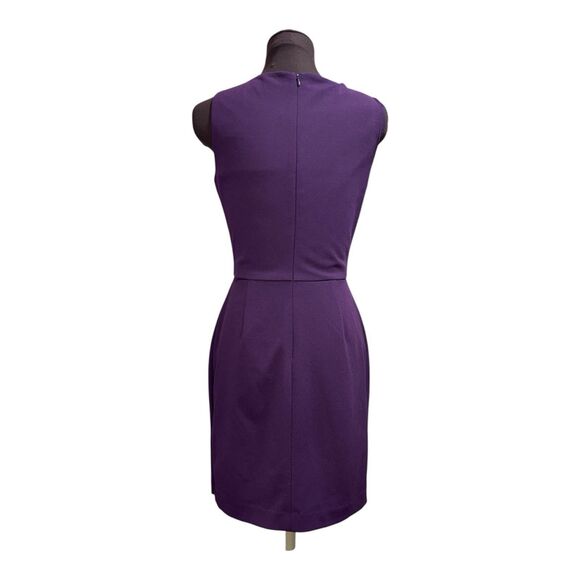 LAUREN RALPH LAUREN Women’s Purple Violet Waist Detail Dress Size 4 Elegant Fit - Picture 2 of 10